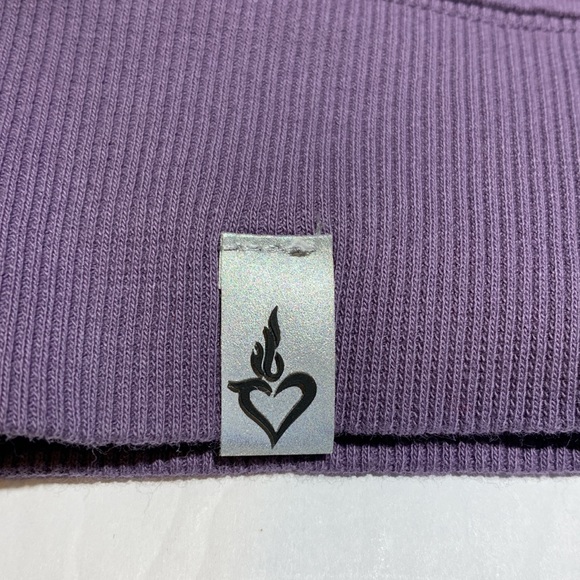 torrid Active Terry Tie Dye Purple Sweatshirt NWOT - Picture 10 of 11